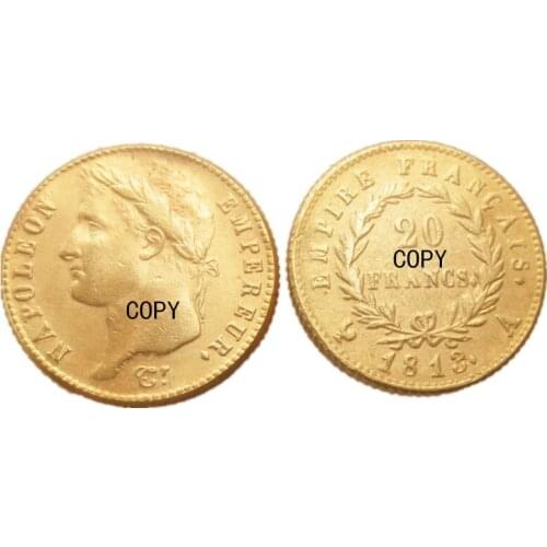 France 20 Francs 1809A-1814A 6PCS Gold Plated Copy Coin