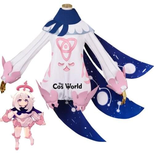 Genshin Impact Traveler Paimon Jumpsuits Cloak Uniform Outfit Games Cosplay Costumes