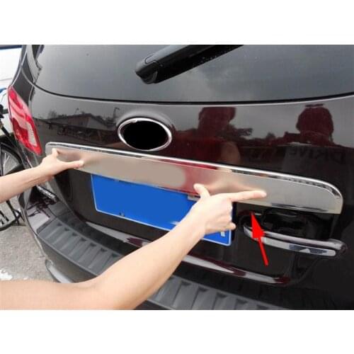 Hot For Hyundai Santa Fe 2007-2012 Stainless Steel Rear Trunk Lid Cover Trim 2007 2008 2009 2010 2011 2012