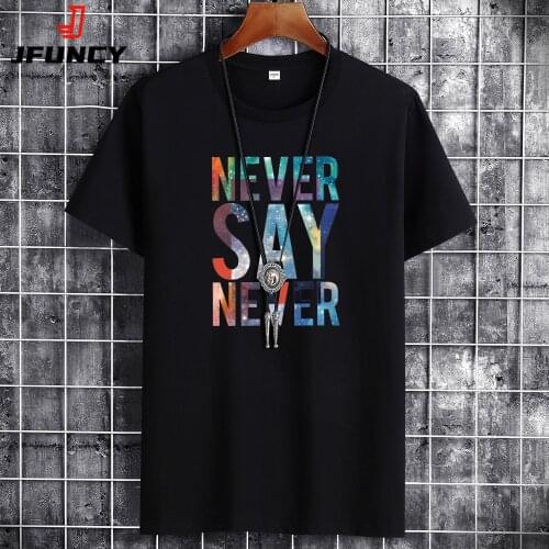 JFUNCY Summer Cotton Man T-Shirts Plus Size Fashion Casual Loose Large Size Trend Short-sleeved Student Breathable Men Tops