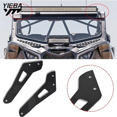Upper Windshield Roof Curved LED Light Bar Mounting Brackets Kit For bombardier can-am Maverick X3 2017 2018 2019 CAN AM