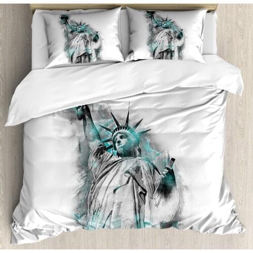 Charcoal Duvet Cover Set Interpretation Liberty Modern Art 3 Piece Bedding Set Seafoam Pearl