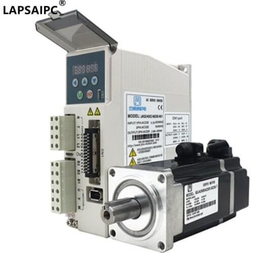 Lapsaipc 60JASM504230K-17BCD+JASD4002-20B 400w 0.4kw 3000rpm 1.27NM 60mm 220V AC servo motor drive kit 17bit