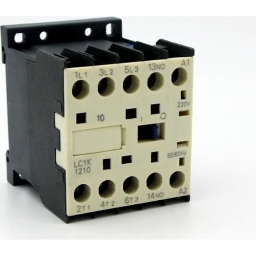 LC1-K1210/CJX2-K1210 mini AC contactor 3P 1NO 12A