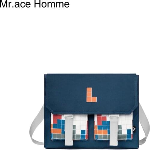 Mah Blue Game Style Crossbody Messenger Bag Women Fashion School Bags For Teenagers Shoulder Bag Girl Summer Mobilphone Bag