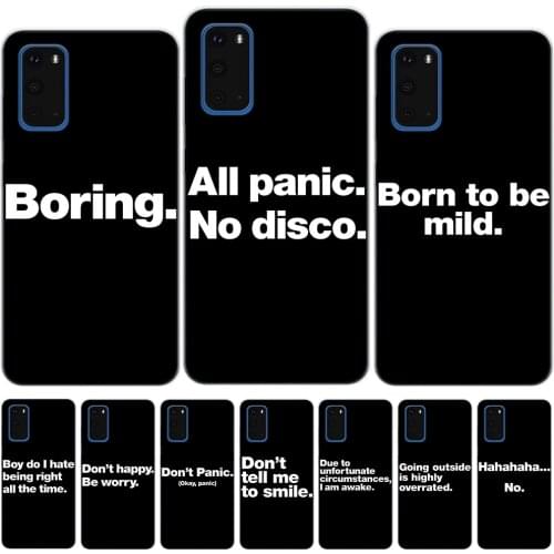 Born to be mild English Quotes Case For Samsung S10 S20 Plus Ultra S10E S7 Edge S8 S9 Plus J3 J5 2017 J4 J6 Plus Black Cover
