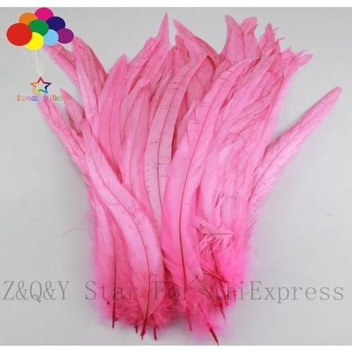 Natural 25-30CM (10-12 inches) cock tail de-dyeing pink 20-200PCSDIY craft jewelry show costume decoration feather