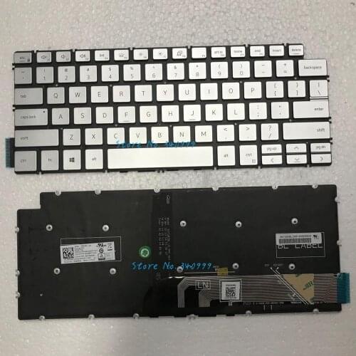 NEW US keyboard for Dell VOSTRO 5490 5491 5390 5391 7391 7491 5498 7490 5493 Backlit silver