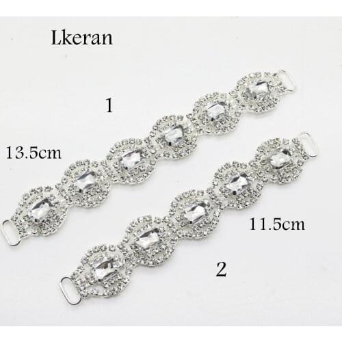 2017 New 2Pcs Rhinestone Bikini Connectors Belt Buckle For Competion Suits Swimming Wear Bikini Decoration