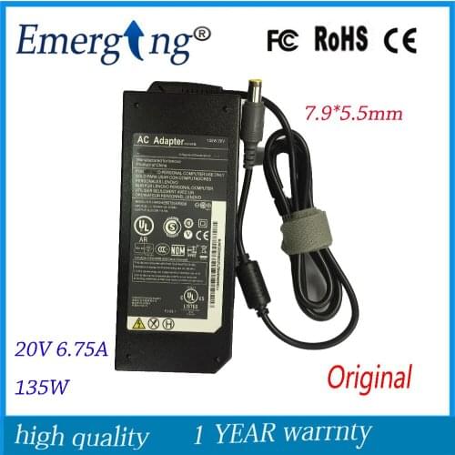 20V 6.75A 7.9*5.5mm 135W New Original AC Adapter For Lenovo Thinkpad W510 45N0058 45N0059