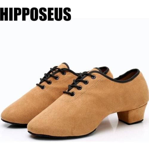 Hipposeus Ballroom Dance Shoes Unisex Latin Dance Shoes For Women Ladies Girls Jazz Tango Dancing Shoes Salsa Indoor Wholesale