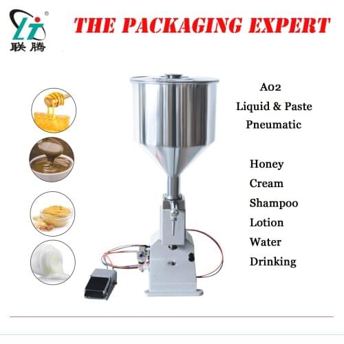 Manual Paste Filling Machine Liquid Filling Machine Cream Bottle Vial Filler Sauce Jam Nial Polish Water 50ml A02 Free Shipping