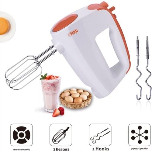 Hand Whisk Baking Hand Mixer 6 Speed Adjustable Food Mixer Hand Whisk Electric Whisk Turbo Button for Kitchen tools
