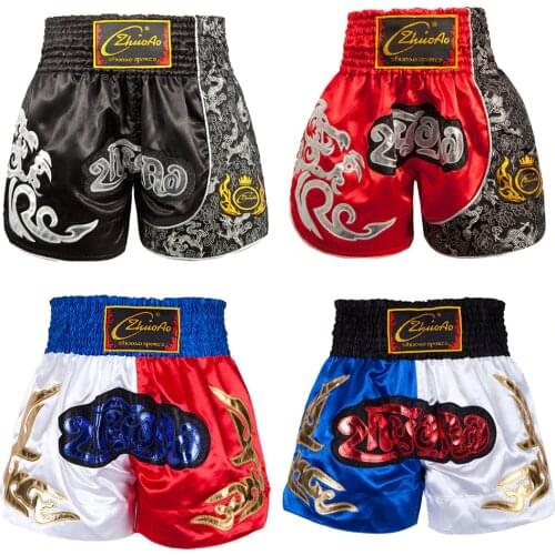 Muay Thai Shorts Men Women Kids Free Combat Mixed Martial Arts Boxing Training Match Pants Custom Kickboxing Sanda Sports Trunks
