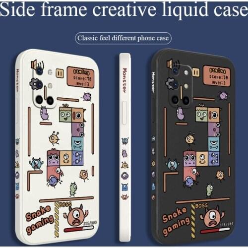 Snake Gaming Phone Case For Oneplus 8t 9 9pro 9r Liquid Silicone Cover