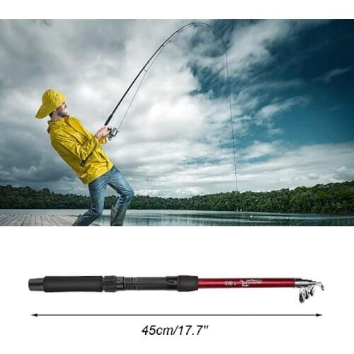 1.8m Glass Fiber Hard Fishing Rod Telescopic Rod Adjustable Casting Sea Fishing Rod Pole