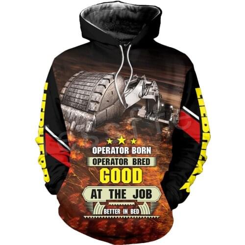 Tessffel Excavator Heavy Equipment Operator Worker Driver Tracksuit 3DPrint Casual Drop shipping Sweatshirt Hoodies Men/Women 18