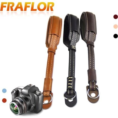 Micro Single Camera PU Leather Wrist Strap Universal For Sony A5000 5T 5R A6000 GM1 A5100 NX2000 Leica Panasonic Canon Nikon
