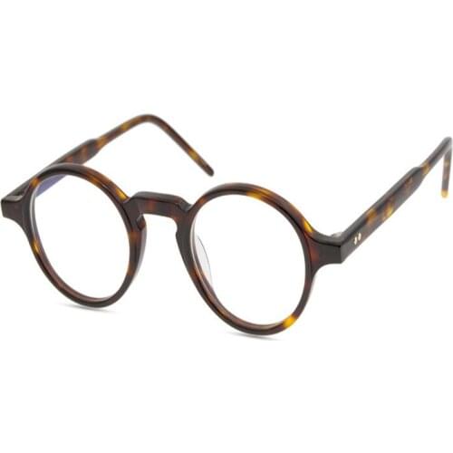 Round Glasses Frame Vintage Women Acetate Prescription Lens Optical Eyewear Goggle Anti-reflective Reading Eyeglasses Men