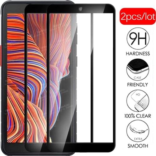 2pcs 9D Full Cover Protective Glass For Samsung Galaxy XCover 5 SM-G525F/DS 5.3" Sumsung XCover5 X Cover 5 Screen Protector Film