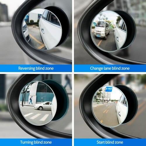 360-degree Wide Angle Adjustable Rotation Round Car Rearview Auxiliary Blind Spot Mirror for holden Car Accessories