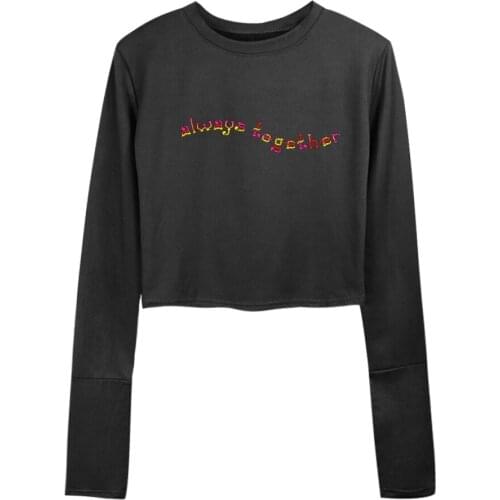 Women Cotton Pants Sets Harajuku Letter Printing TShirt Long Sleeve Tight T-Shirt Casual Fashion Streetwear Female Gothic Tops