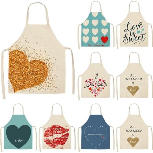 Love pattern alpaca For home and kitchen House cleaning Woman kitchen apron aprons for women Women kitchen apron Kitchen apron
