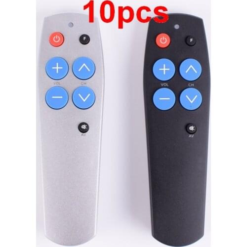 10 pieces Remote control with Learn Function for TV,STB,DVB,TV box, Lighting, Amplifier, 7 Big Buttons Controller Easy Use