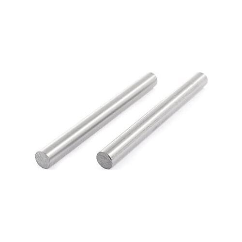 2 Pcs 9mm x 100mm HSS Grooving Tool Round Turning Lathe Bars Silver Gray