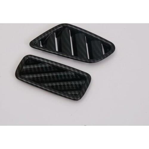 2pcs Chrome plated Air outlet of air conditioner style Car Automotive interior car window trim For Audi Q3 2019