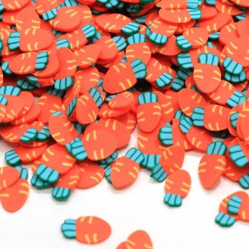 3D Polymer Carrot Slices DIY Nail Art Supplies Charms Making Kit Decoration Arts Crafts