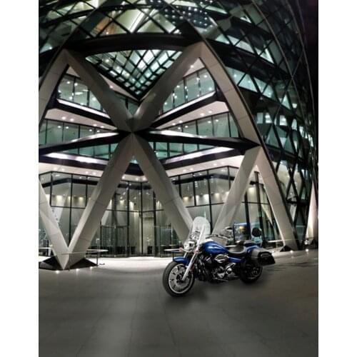 5x7ft Modern Building Motorcycle Photography Backdrops Photo Props Studio Background