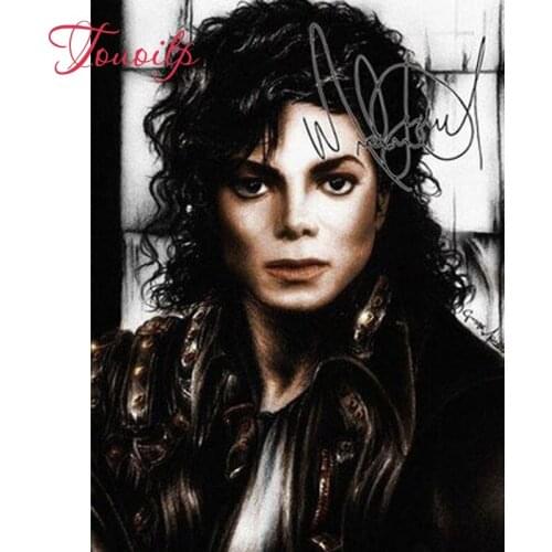 TOUOILP Full Square/Round Drill 5D DIY Diamond Painting "Rock star Mike Jackson" Embroidery Cross Stitch Mosaic Home Decor Gift