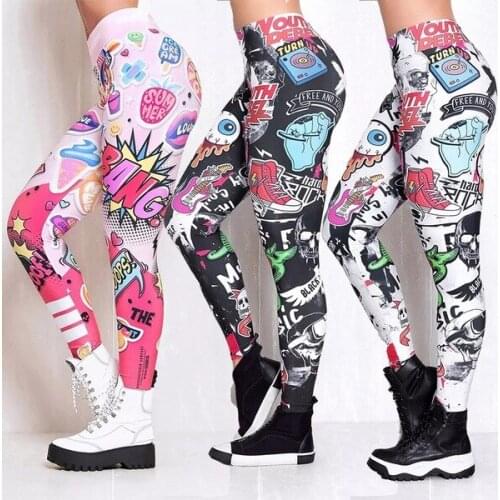 Seamless breathable print denim pockets hip lift fitness stretch high waist leggings yoga pants