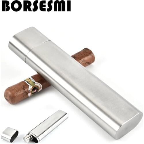 BORSESMI Flat Flasks Metal