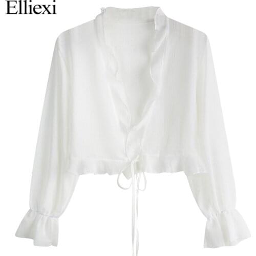 ELLIEXI Women's Transparent Shirts