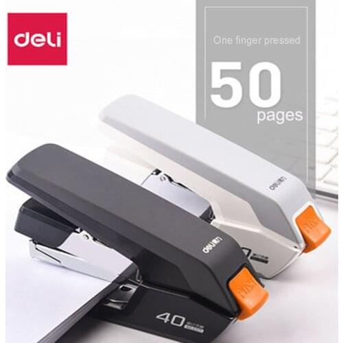 Deli Power-Saving Stapler Office Supplies Student Special Small/Medium/Large stapler standard multi-function practical stapler
