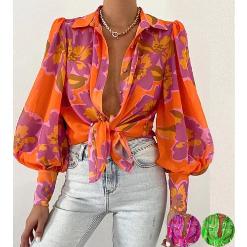 FengQiYunHai Women's Printed Shirts