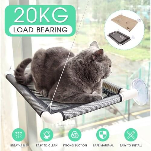 Cat hammock pet summer hammock bed household bed living room suction cup wall hanging pet mesh breathable hammock bed