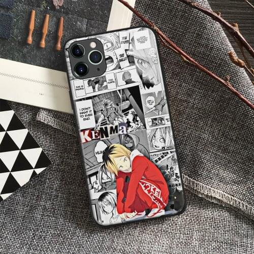 Kenma Kozume Haikyuu!! Anime Soft Silicone Glass Phone Case for IPhone SE 6s 7 8 Plus X Xr Xs 11 12 Mini Pro Max Samsung Redmi
