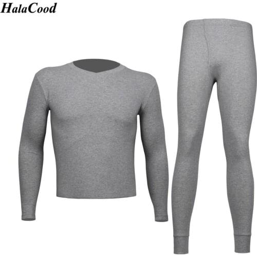 Hot New Cotton Long Johns Winter Thermal Underwear Sets Men Brand Anti-microbial Stretch Mens Thermal Underwear Male Spring Warm