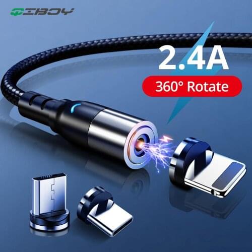 Magnetic Charge USB Type C Micro USB Cable Fast Charging Wire For iPhone Samsung Huawei xiaomi redmi note 7 Magnet Charger Cord
