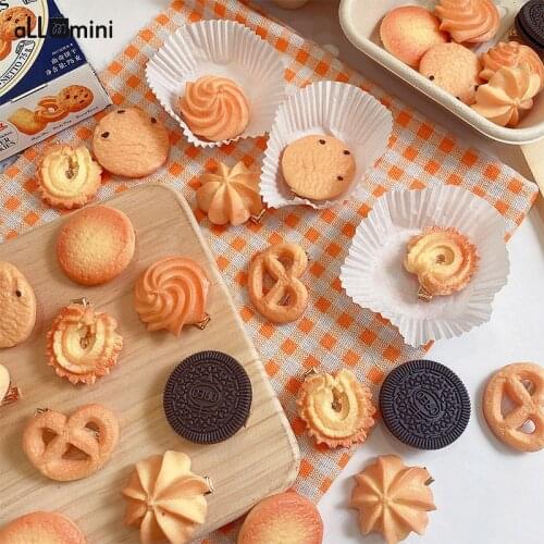 Girls Cute Creative Hairpin Biscuit Side Top Hair Clips Headdress Cookie Hair Ornament Fashion Hair Accessories 2021 New