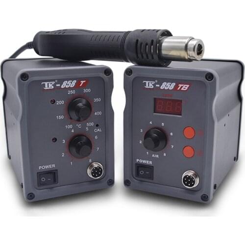 Upgraded TAIKD 858TB 700W Hot Air Gun Soft Air Digital Display Hot Air Desoldering Station Automatic Sleep