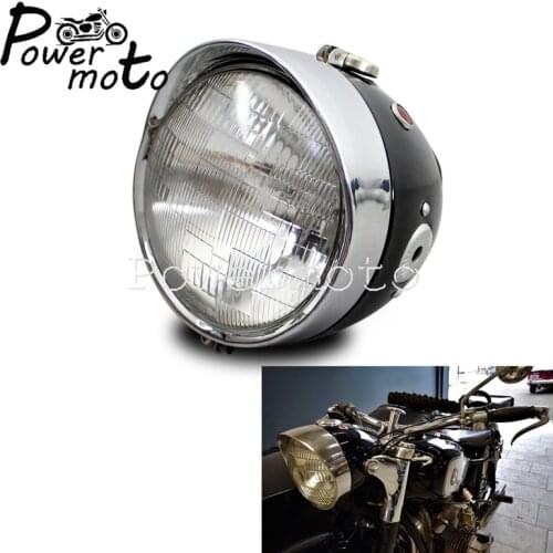 Vintage Classic 7" Headlight for BMW K750 KS750 Zündapp DB DS DBK KS Dnepr Ural Sidecar R75 R51 R71 Replica Front Running Lamp