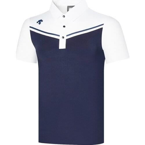 Mens new Golf T-shirt summer fashion sports short sleeve shirt breathable golf apparel