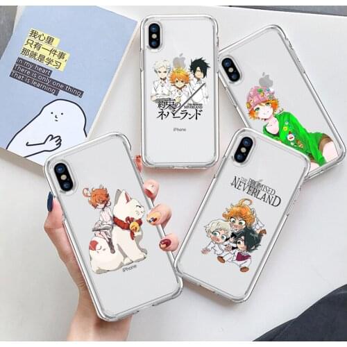 Anime The Promised Neverland Case For iphone 12 11 Pro Max X XR XS 8 7 6 Plus Mini SE 2021 Soft Silicone Phone case