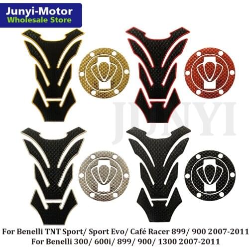 For Benelli 300 600i 899 900 1300 2007 2008 2009 2010 2011 Fuel Tank Pad Gas Cap Cover Sticker Grip Protector Decal Motorcycle