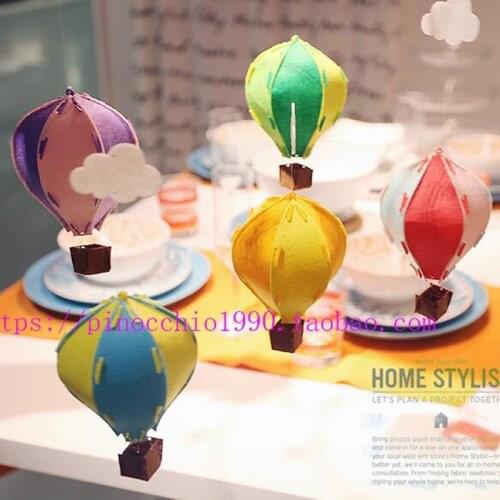 Hang multicolor hot air balloon kindergarten manual household decoration