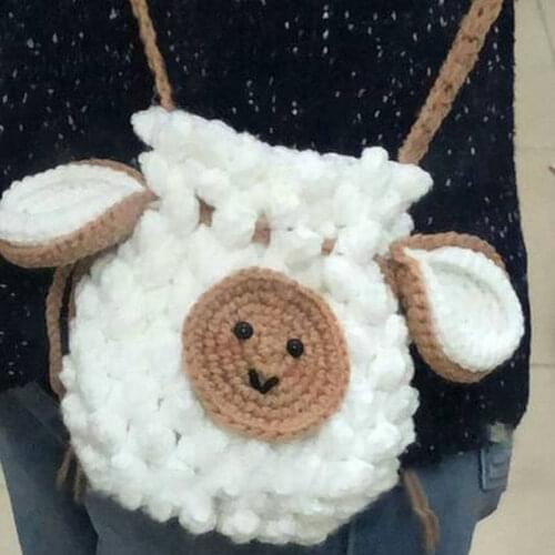 Handmade Woven Bag Small Wool Crochet Material DIY